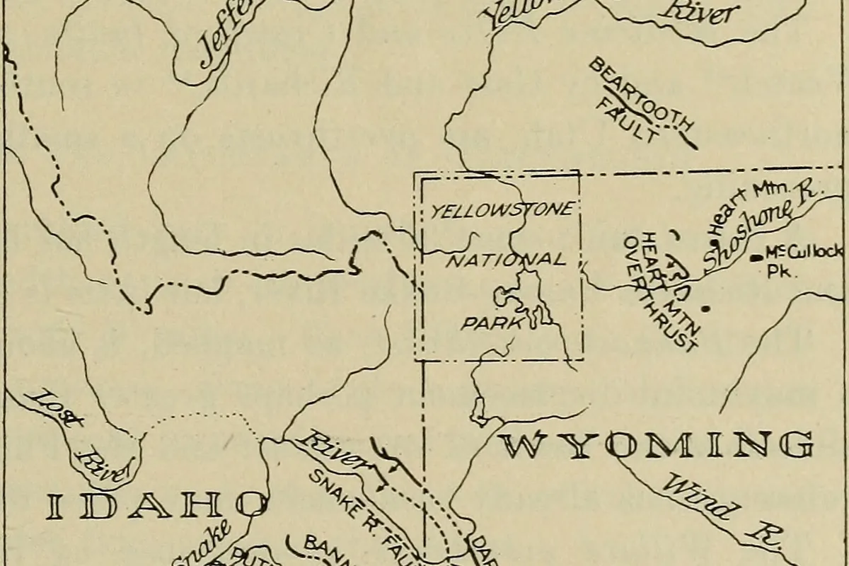 Regional map of the Absaroka Range between Montana and Wyoming - Absaroka Range | KnowOutdoor