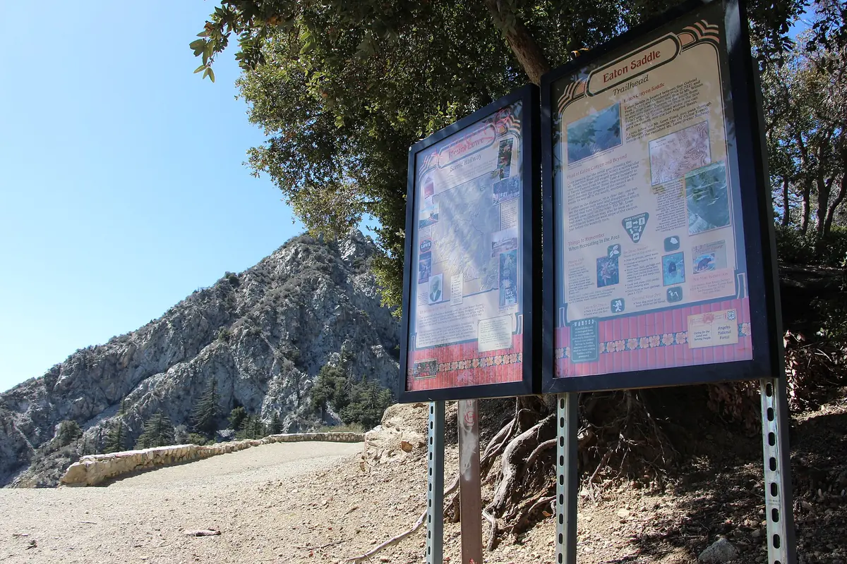Adventure Pass information at an Angeles National Forest trailhead - Angeles National Forest | KnowOutdoor