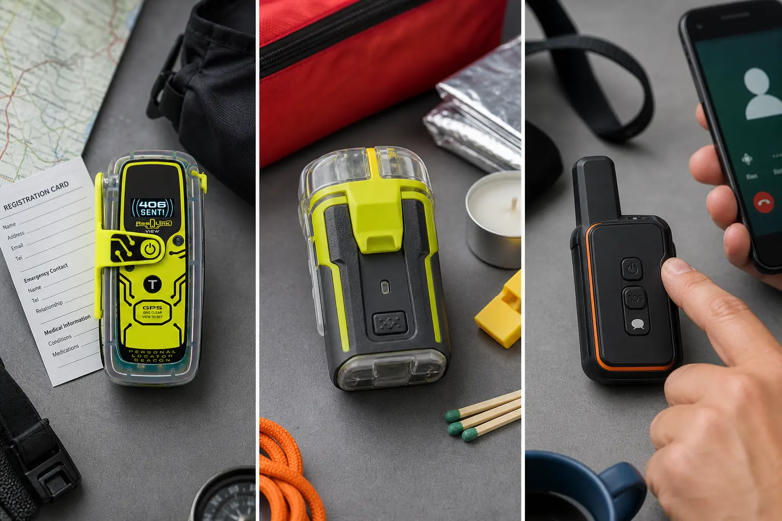 Screened PLB screenless PLB and phone-linked two-way communicator arranged for different emergency communication jobs | KnowOutdoor
