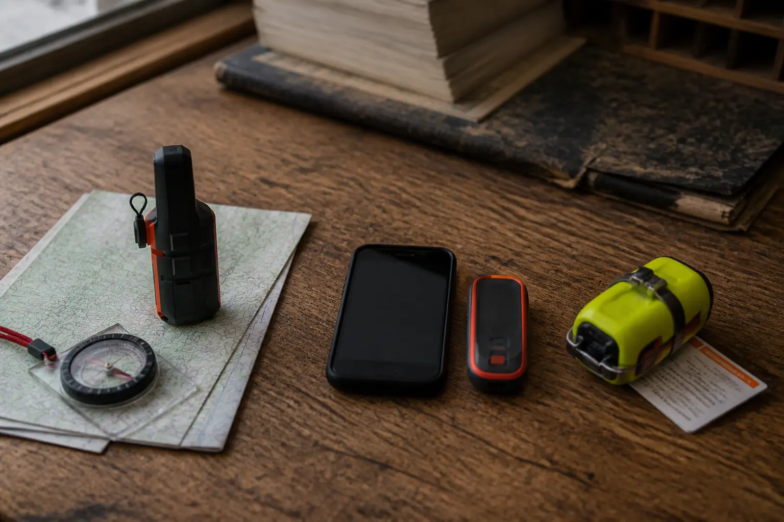 inReach Mini 2 app-first communicator and emergency PLB grouped with different supporting trip tools | KnowOutdoor
