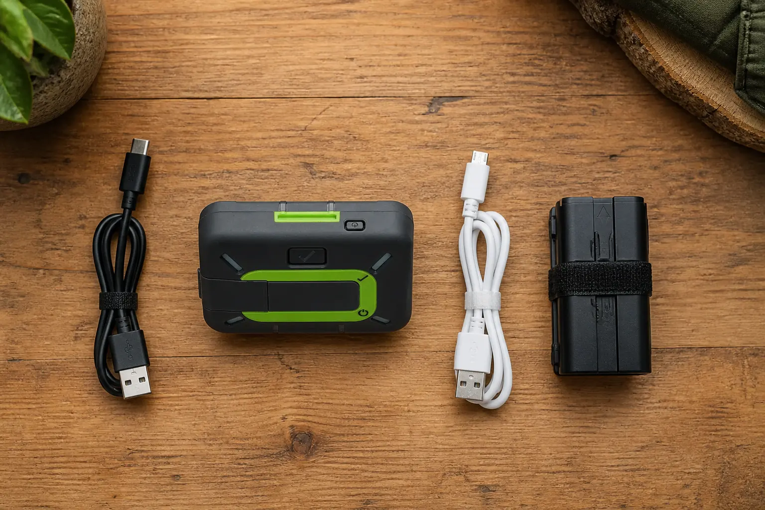 Current ZOLEO device separated from USB-C and older micro-USB cables with a protected power reserve | KnowOutdoor
